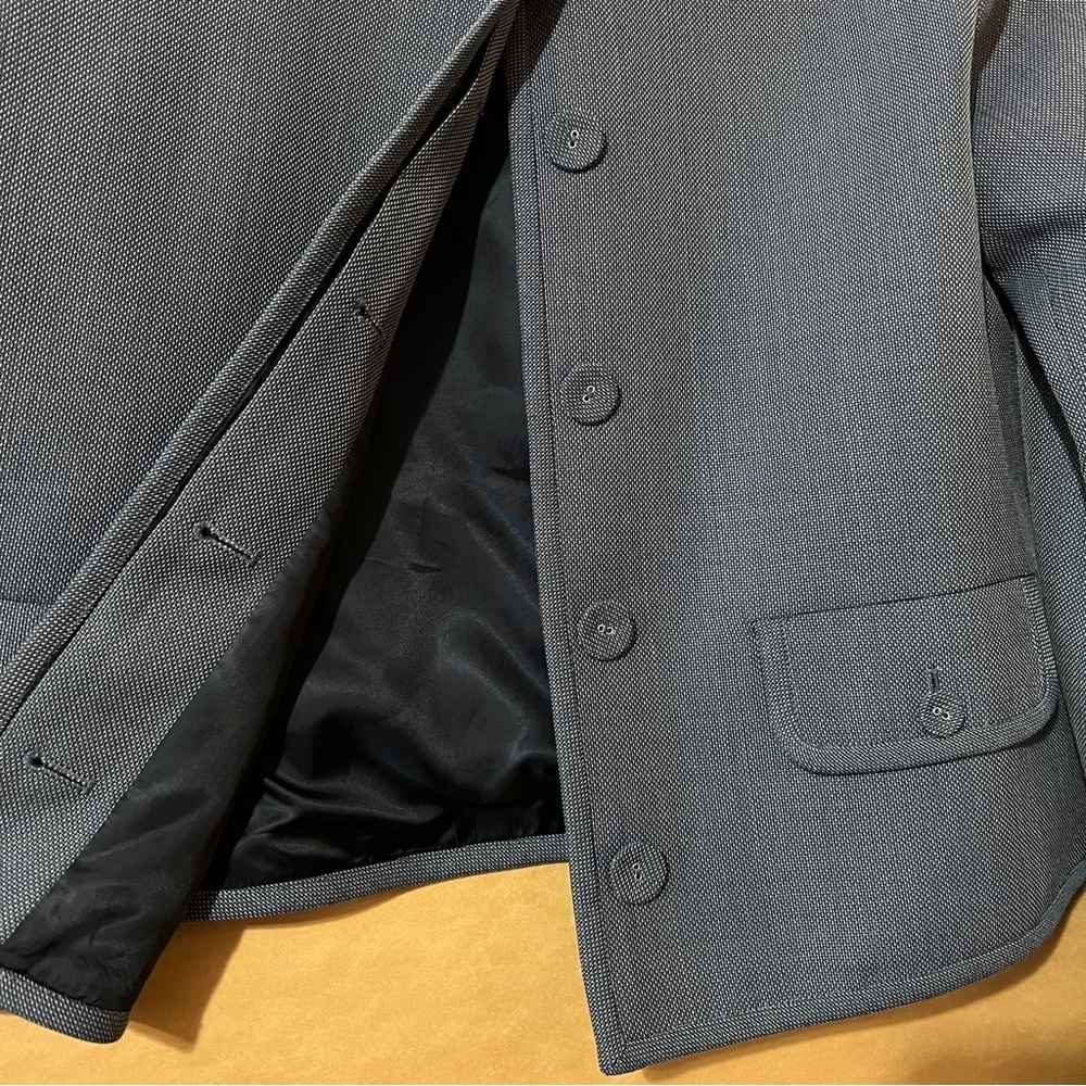 Proenza Schouler White Label Lucas Jacket in Wool Melange Denim Blazer Size 4 - Picture 8 of 11